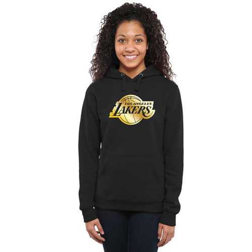 WoLos Angeles Lakers Gold Collection Pullover Hoodie Black
