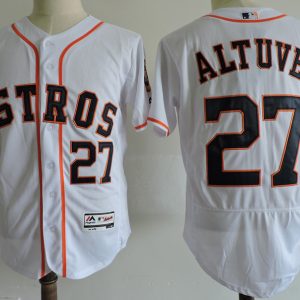 Houston Astros #27 Jose Altuve White Elite Stitched Jersey
