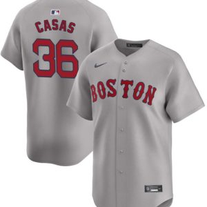 Boston Red Sox #36 Triston Casas Gray 2024 Away Limited Stitched Jersey