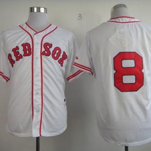 Red Sox #8 Carl Yastrzemski White 1936 Turn Back The Clock Stitched Jersey