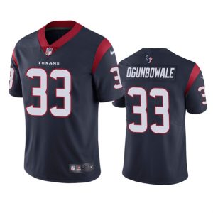 Houston Texans #33 Dare Ogunbowale Navy Vapor Untouchable Limited Stitched Jersey