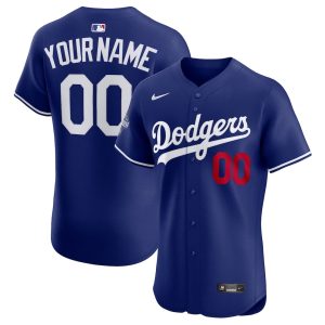 Los Angeles Dodgers Customized Authentic Stitched MLB Jersey
