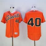 San Francisco Giants #40 Madison Bumgarner Orange Flexbase Stitched Jersey