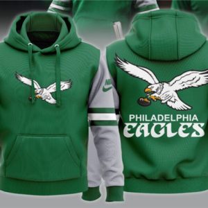 Philadelphia Eagles Green Team Big Logo Sideline Alternate Club Pullover Hoodie