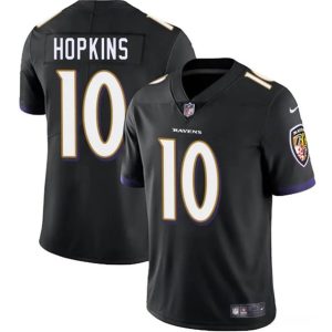 Baltimore Ravens #10 DeAndre Hopkins Black Vapor Limited Jersey