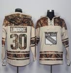 Rangers #30 Henrik Lundqvist Cream Camo Stitched Jersey