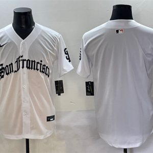 San Francisco Giants Blank White 'Gothic Fog Edition' Vapor Premier Limited Stitched Jersey