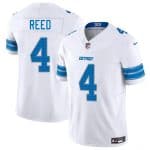 Detroit Lions #4 D.J. Reed White 2025 F.U.S.E. Vapor Limited Stitched Jersey