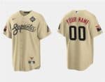 Arizona Diamondbacks Custom Gold 2023 World Series City Connect Cool Base Stitched Jersey