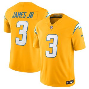 Los Angeles Chargers #3 Derwin James Jr. Gold 2025 F.U.S.E. Alternate Vapor Limited Football Stitched Jersey