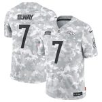 Denver Broncos #7 John Elway Arctic Camo 2024 F.U.S.E. Salute To Service Limited Stitched Jersey