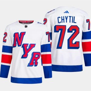 New York Rangers #72 Filip Chytil White 2024 Stadium Series Stitched Jersey