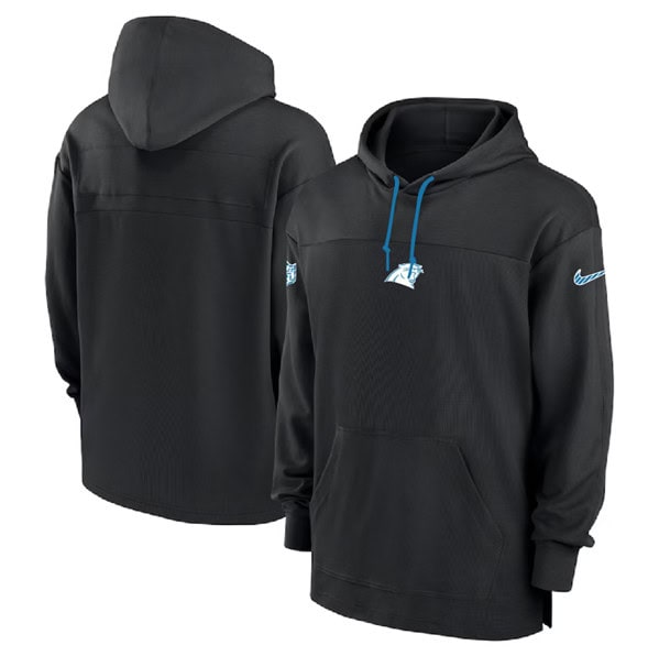 Carolina Panthers Black Performance Pullover Hoodie