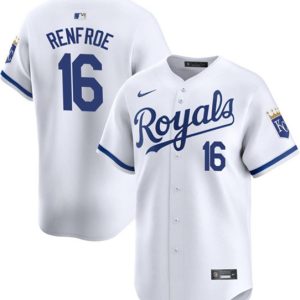 Kansas City Royals #16 Hunter Renfroe White 2024 Home Limited Cool Base Stitched Jersey