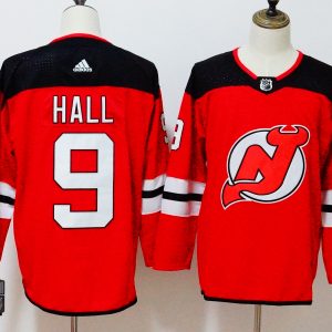 Devils #9 Taylor Hall Red Stitched Adidas Jersey