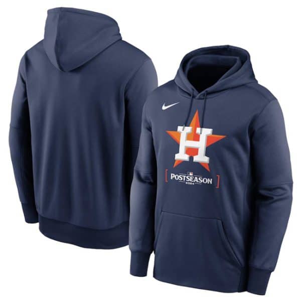 Houston Astros Navy 2024 Postseason Collection Therma Pullover Hoodie
