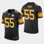 Pittsburgh Steelers #55 Devin Bush Black Color Rush Limited Stitched Jersey