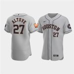 Houston Astros #27 Jose Altuve Gray 60th Anniversary Flex Base Stitched Baseball Jersey