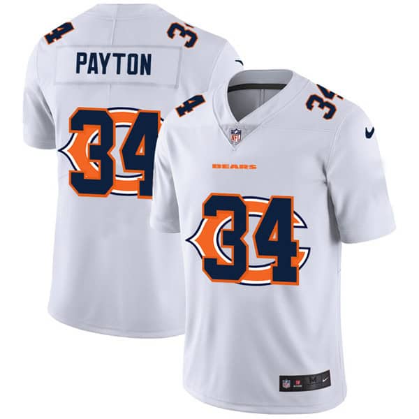 Chicago Bears #34 Walter Payton White Stitched Jersey