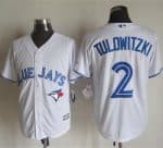 Blue Jays #2 Troy Tulowitzki White New Cool Base Stitched Jersey