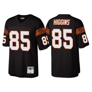 Cincinnati Bengals #85 Tee Higgins Black Throwback Legacy Stitched Jersey