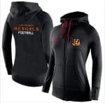 Nike Cincinnati Bengals Full-Zip Performance Hoodie Black
