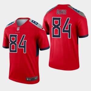 Tennessee Titans #84 Corey Davis Red Inverted Legend Jersey