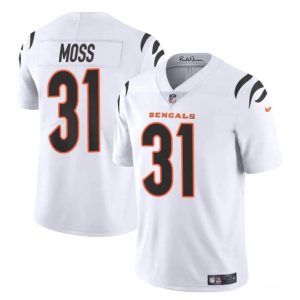 Cincinnati Bengals #31 Zack Moss White Vapor Untouchable Limited Stitched Jersey