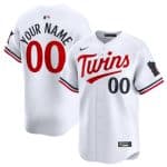 Minnesota Twins Custom White 2024 Home Limited Cool Base Stitched Jersey
