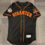 San Francisco Giants Customized Black Flex Base Stitched Jersey