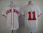 Red Sox #11 Clay Buchholz White 1936 Turn Back The Clock Stitched Jersey