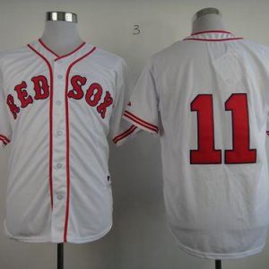 Red Sox #11 Clay Buchholz White 1936 Turn Back The Clock Stitched Jersey