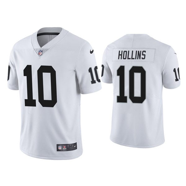 Las Vegas Raiders #10 Mack Hollins White Vapor Untouchable Limited Stitched Jersey