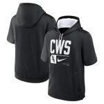 Chicago White Sox Black Tri Code Lockup Short Sleeve Pullover Hoodie