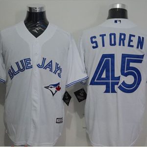 Blue Jays #45 Drew Storen White New Cool Base Stitched Jersey