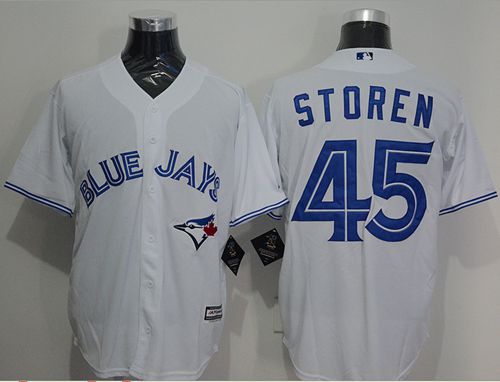 Blue Jays #45 Drew Storen White New Cool Base Stitched Jersey