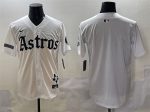 Houston Astros Blank White Gothic 'Houston Born Barrio Raised' Limited Stitched Jersey