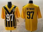 Pittsburgh Steelers #97 Cameron Heyward Gold 1933 Throwback Alternate Football Stitched Game Jersey