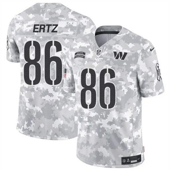 Washington Commanders #86 Zach Ertz Arctic Camo 2024 F.U.S.E. Salute To Service Limited Stitched Jersey