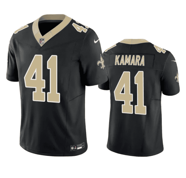 New Orleans Saints #41 Alvin Kamara Black 2023 F.U.S.E. Vapor Untouchable Limited Stitched Jersey