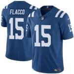 Indianapolis Colts #15 Joe Flacco Blue Vapor Limited Stitched Jersey