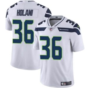 Seattle Seahawks #36 George Holani White Vapor Limited Stitched Jersey