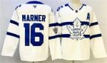 Toronto Maple Leafs #16 Mitchell Marner White With A Patch Stadium Series Stitched Jersey