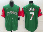 Mexico #7 Julio Ur¨ªas 2023 Green World Classic Stitched Jersey