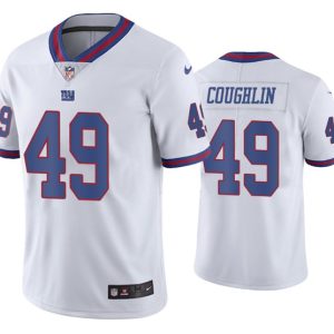 New York Giants #49 Carter Coughlin 2020 White Color Rush Stitched Jersey