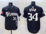 Texas Rangers #34 Nolan Ryan Black Mexico 2025 Vapor Premier Limited Stitched Jersey