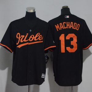 Baltimore Orioles #13 Manny Machado Black Cool Base Stitched Jersey