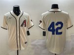 Arizona Diamondbacks #42 Jackie Robinson Cream Limited Stitched Jersey