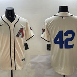 Arizona Diamondbacks #42 Jackie Robinson Cream Limited Stitched Jersey