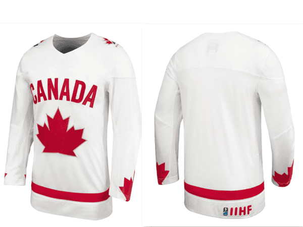 TEAM CANADA ADULT WHITE BLANK JERSEY